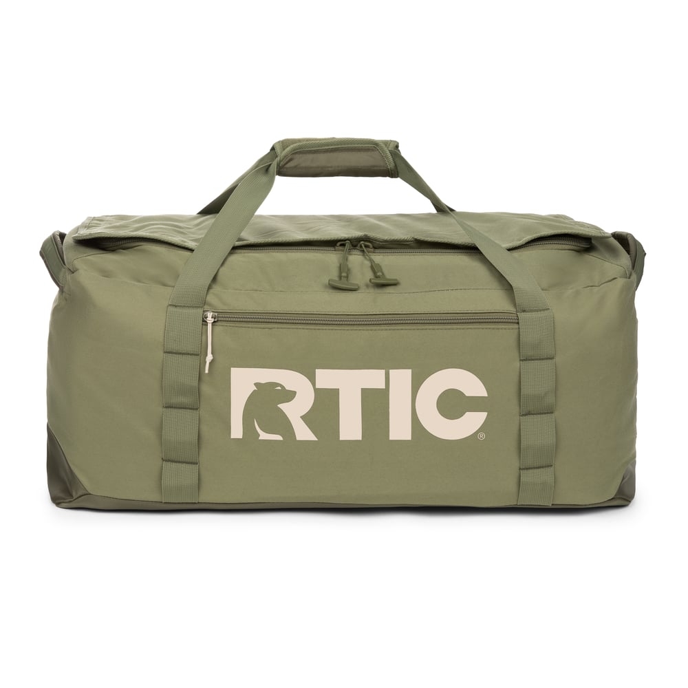 Road Trip Duffle Bag Olive & Beach - Image 7