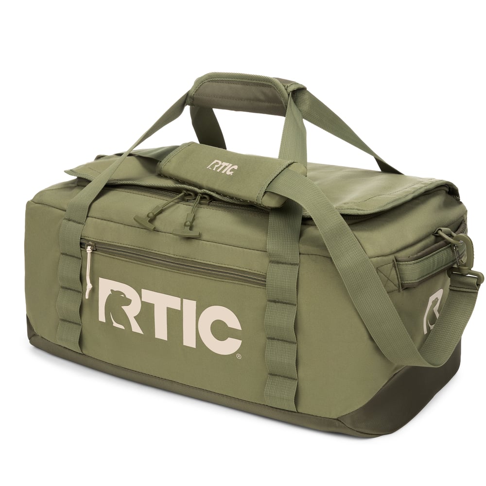 Road Trip Duffle Bag Olive & Beach - Image 2