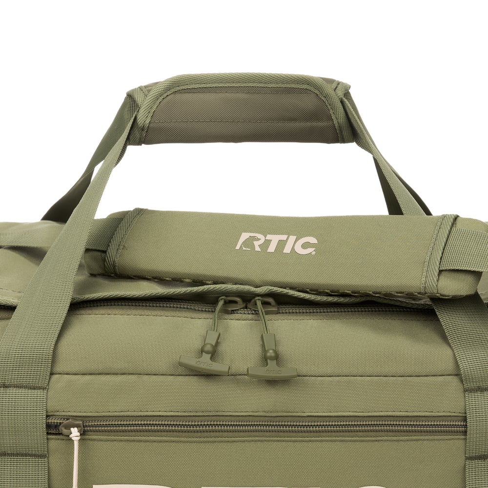 Road Trip Duffle Bag Olive & Beach - Image 3