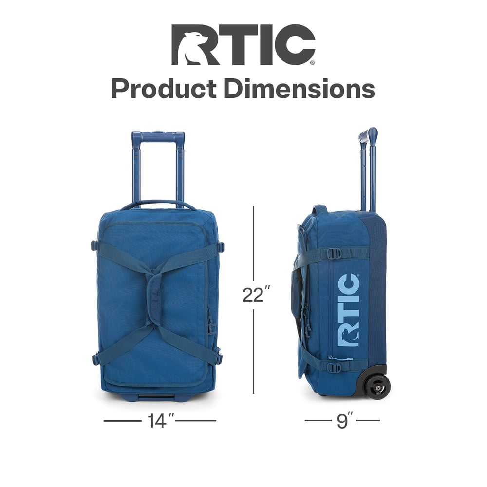 Road Trip Rolling Duffle Bag Navy & Denim - Image 18