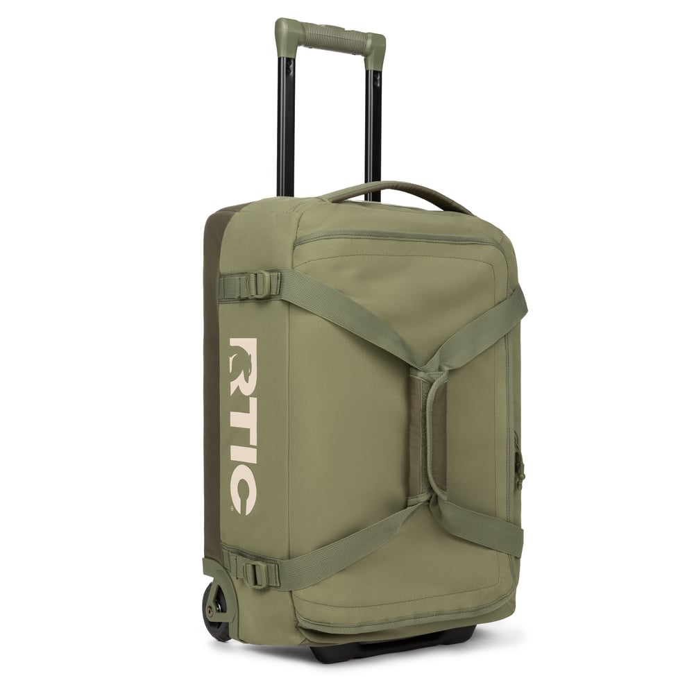 Road Trip Rolling Duffle Bag Olive & Beach