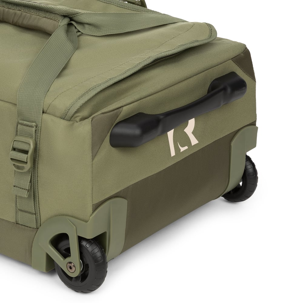 Road Trip Rolling Duffle Bag Olive & Beach - Image 11