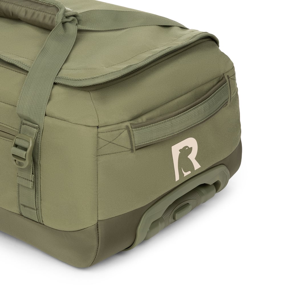 Road Trip Rolling Duffle Bag Olive & Beach - Image 12