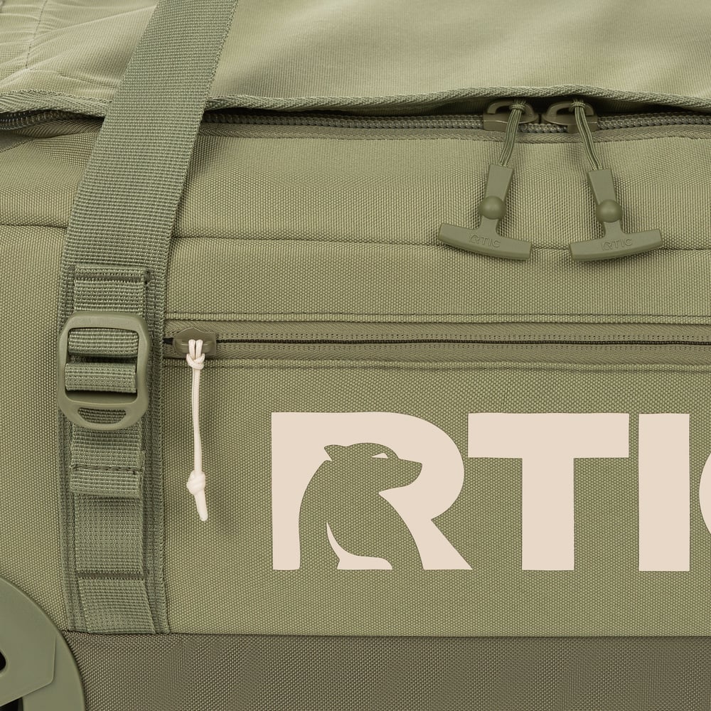Road Trip Rolling Duffle Bag Olive & Beach - Image 14