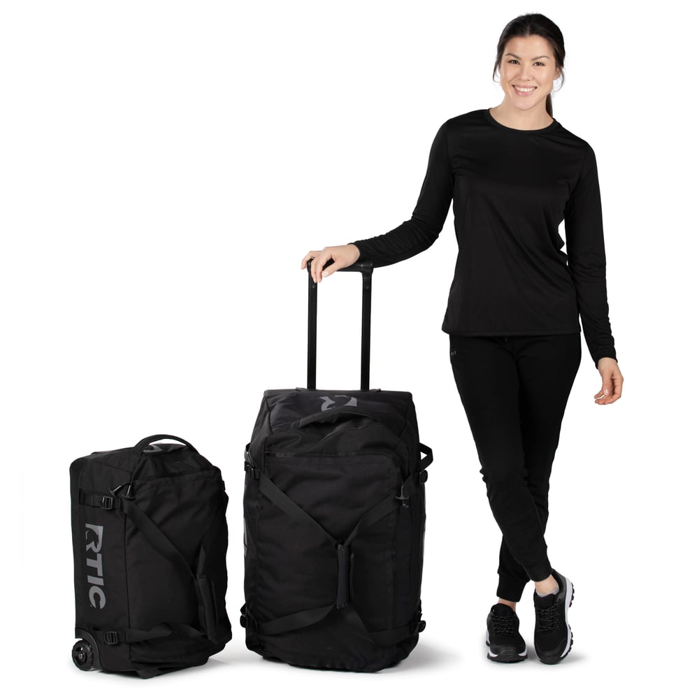 Road Trip Rolling Duffle Bag Olive & Beach - Image 17