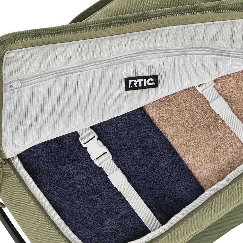 Road Trip Rolling Duffle Bag Olive & Beach - Image 7