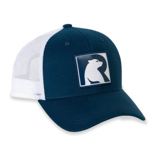 Bear Logo Truckers Hat Navy / Fog