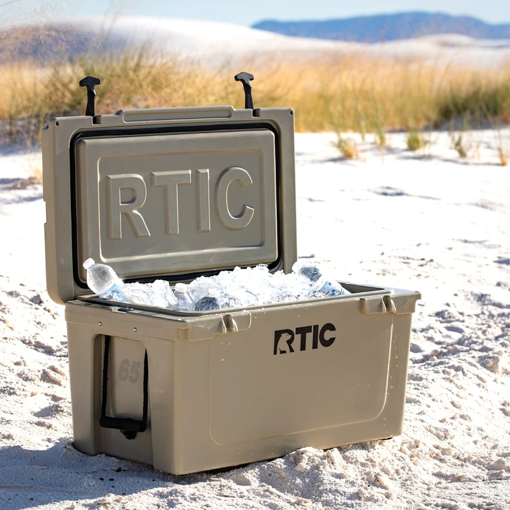 65 QT Ultra-Tough Cooler Tan - Image 8