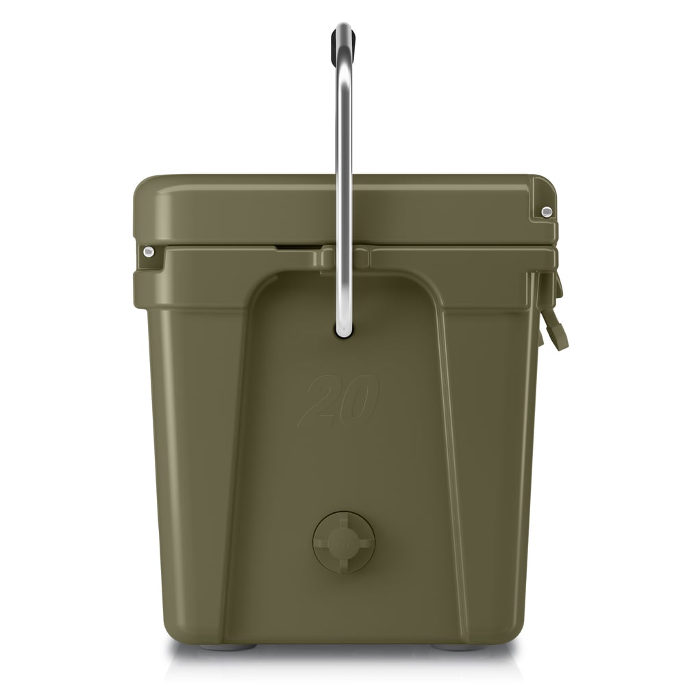 20 QT Ultra-Tough Cooler Olive - Image 4