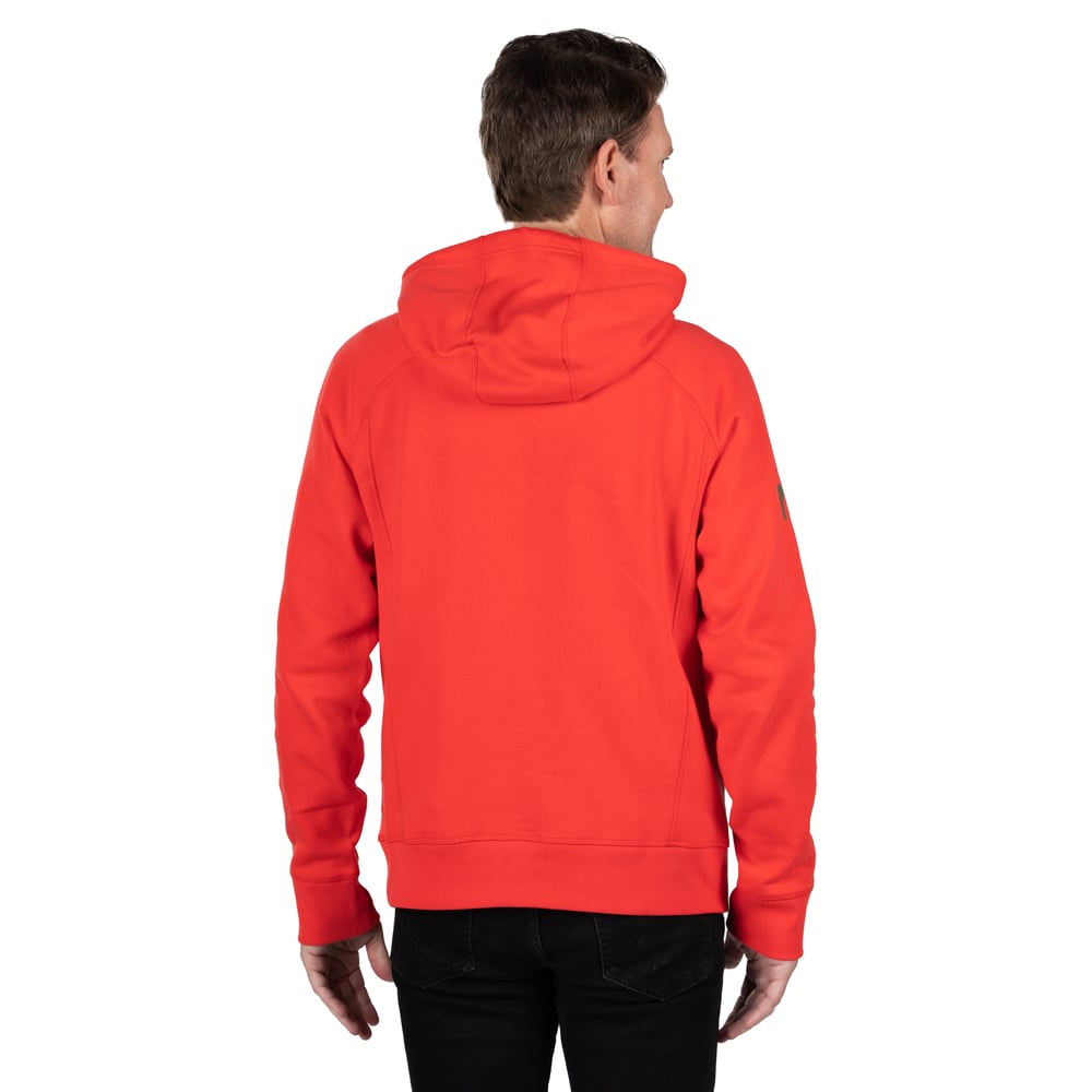 Water-Repellent Pullover Hoodie – Athletic Fit Scarlet - Image 7