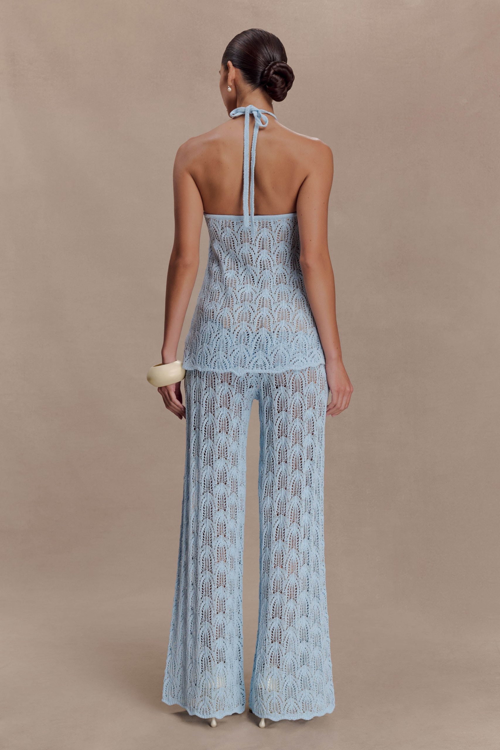 Glinda Crochet Pants - Light Blue - Image 2