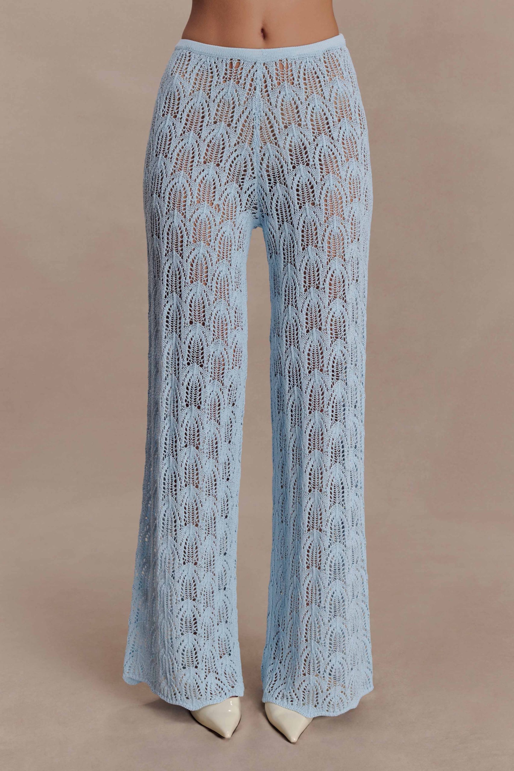Glinda Crochet Pants - Light Blue - Image 6