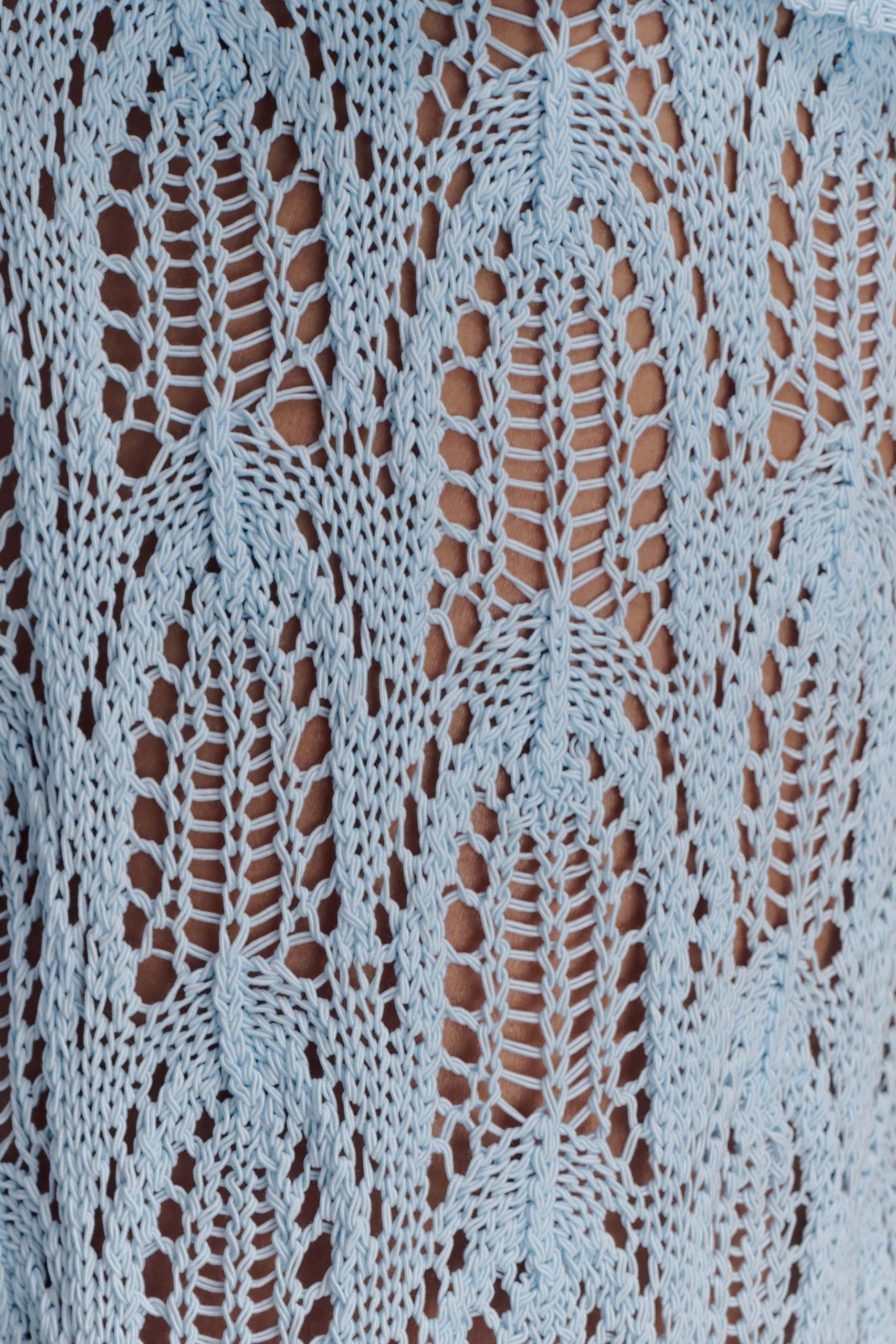 Glinda Crochet Pants - Light Blue - Image 7