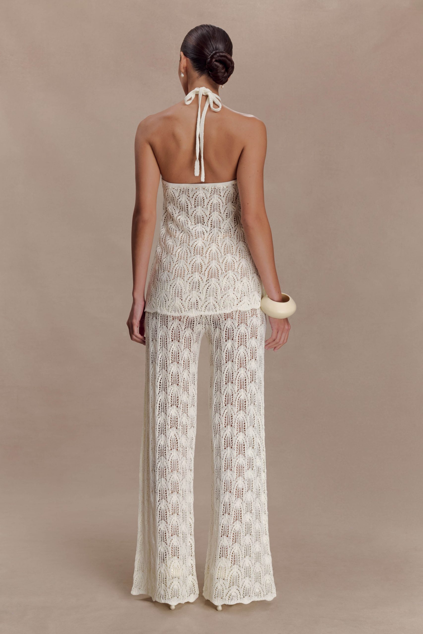 Glinda Crochet Pants - Ivory - Image 2