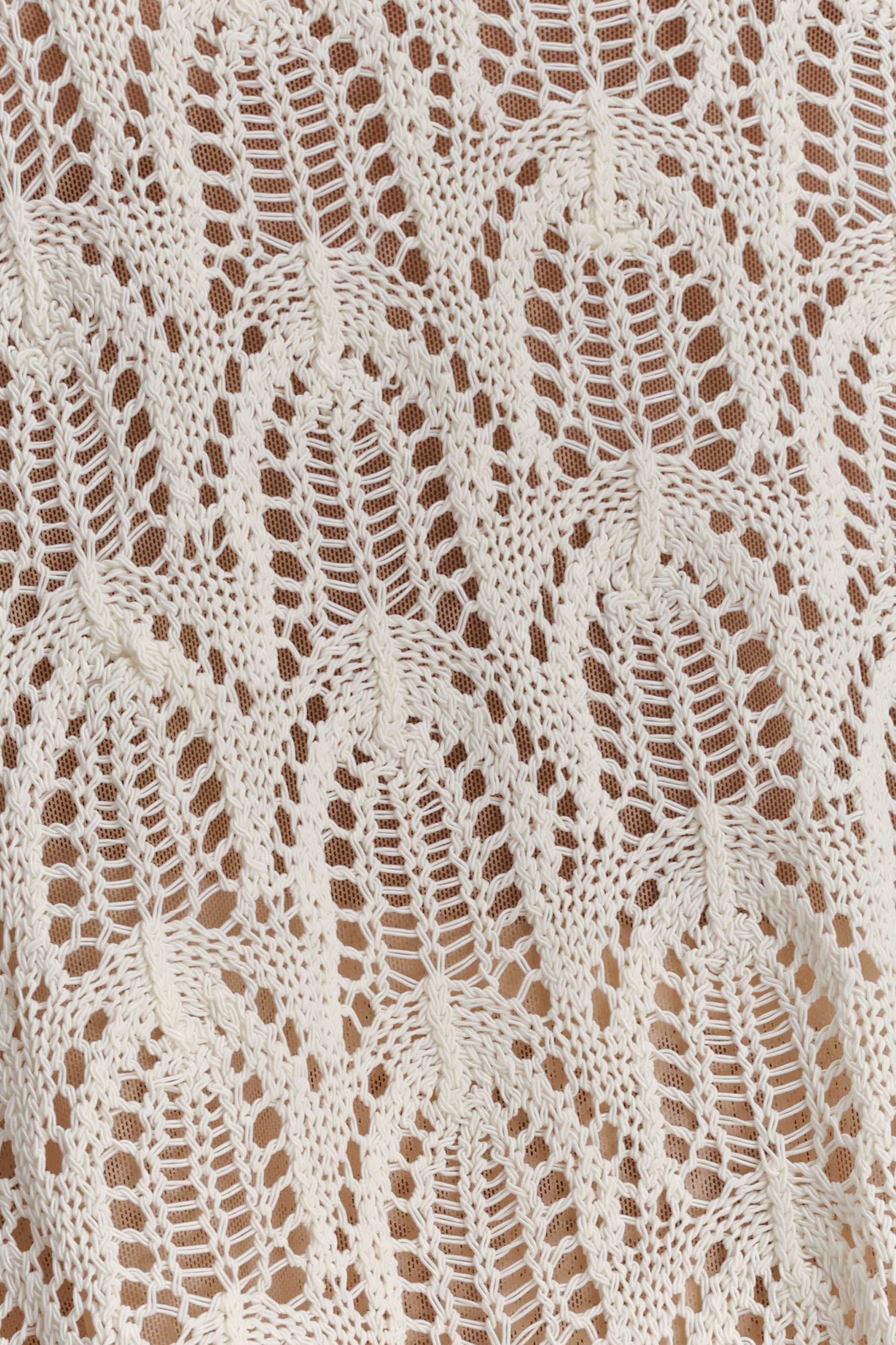 Glinda Crochet Pants - Ivory - Image 7