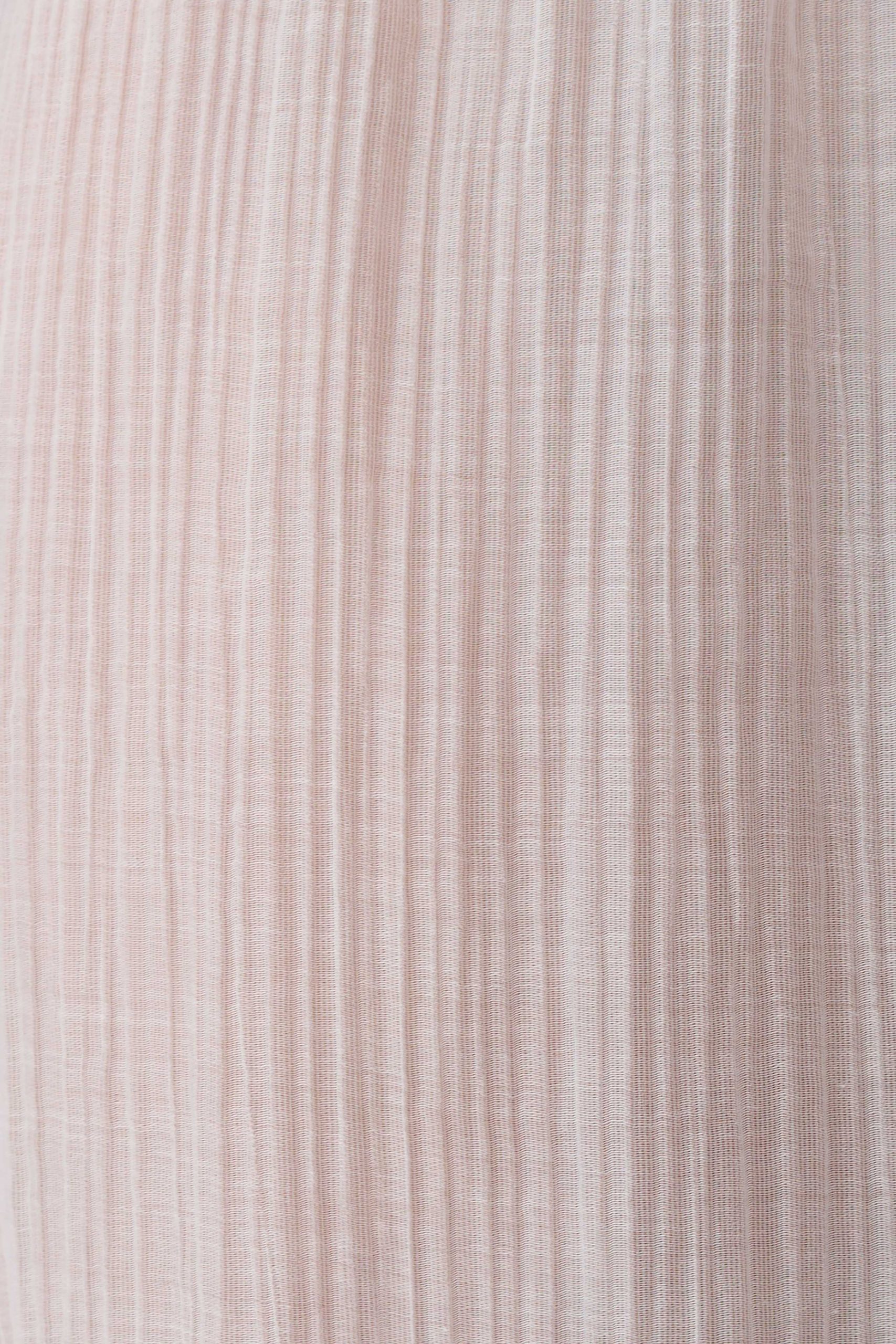 Leilani Sheer Drawstring Wide Leg Pants - Ivory - Image 7
