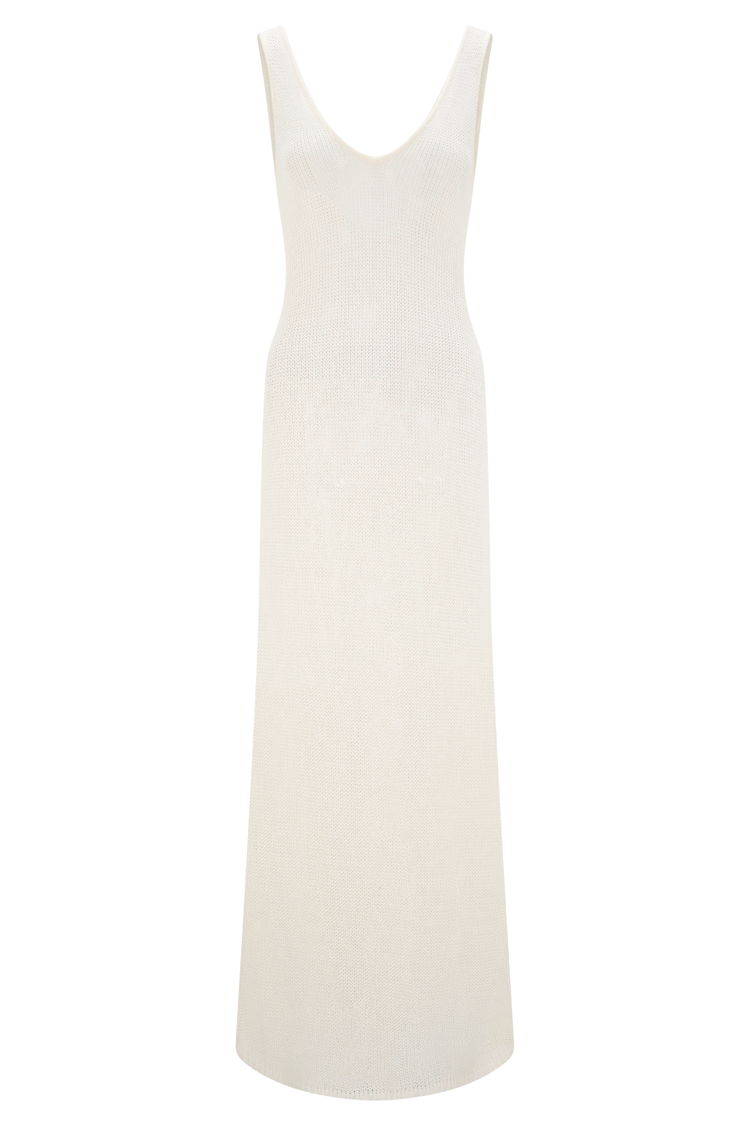 Ari Tape Yarn Knit Maxi Dress - White - Image 8